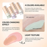 Base de maquillaje Lakerain que cambia de color CC Cream, base de maquillaje facial resistente al agua, base líquida, corrector impecable de larga duración.