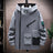 Autumn trend Hoodie Jackets Men Windbreaker Jacket Hip Hop Solid Color Outdoor Sports Hooded Coats Men Clothing - Lootquake