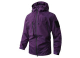 Autumn Men's Mountain Ski Jackets Outdoor Windbreaker Hiking Hooded Coats for Men Climbing Waterproof Jackets Raincoat Clothing - Lootquake