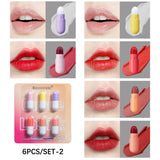 Pills Lipstick  6/10/18 Colors Long Lasting Pill Lipstick Cute Waterproof Non-Fading Lipstick Velvet Matte Lipstick Set
