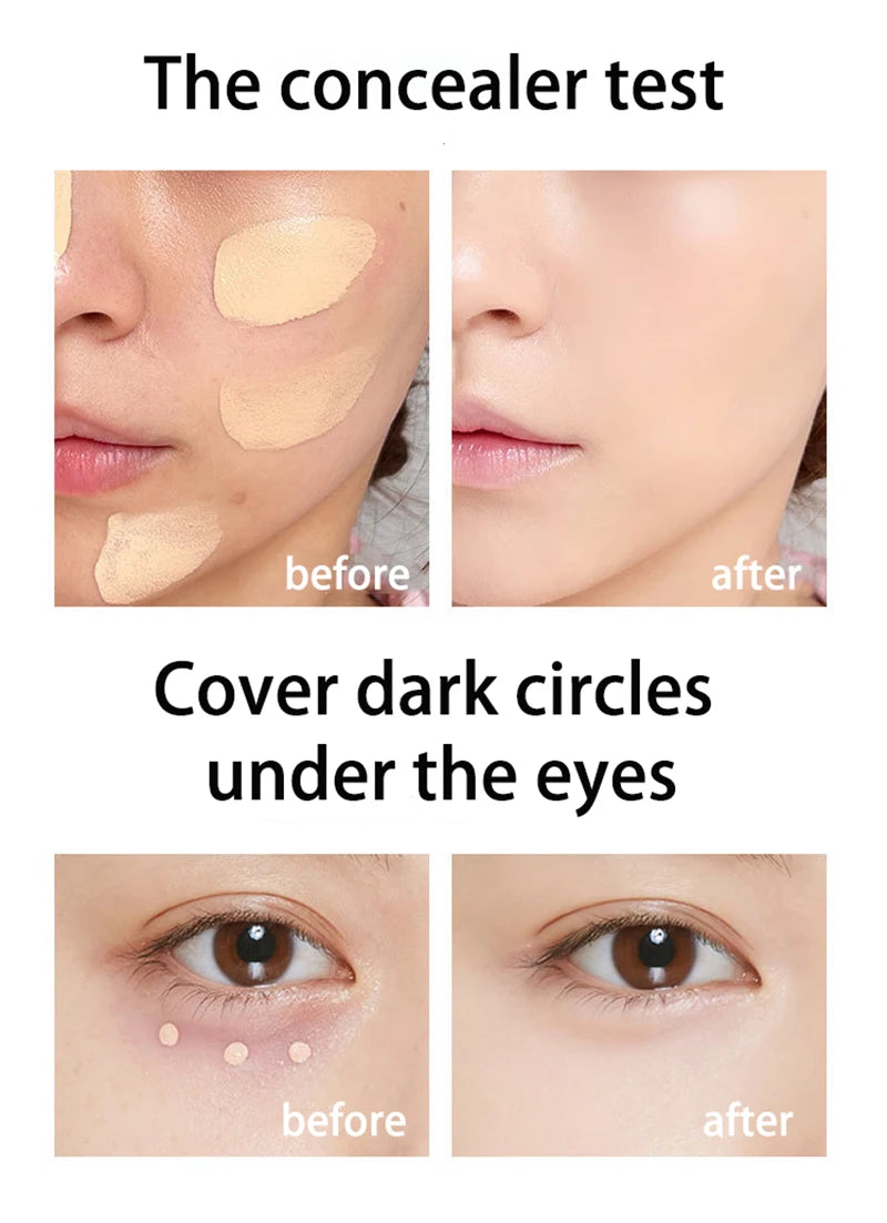 Base de maquillaje en mousse, crema, cojín, compacta, hidratante, duradera, resistente al agua, corrector, alta cobertura, base de maquillaje coreana.
