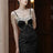 Summer Women Gorgeous Party Mermaid Prom Dress Spaghetti Strap Pearl Beading Ruffles Dress Feminine Backless Trumpet Long Dress - Lootquake