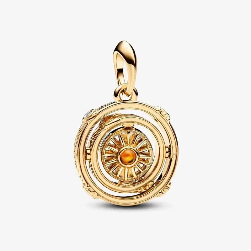 MINISO Charms de plata de ley 925 para pulseras originales de Harry Potter de 3 mm, colgantes para mujer, joyería DIY, regalos
