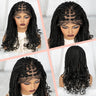 9x6 Lace Front Knotless Braids Wig with Curly Ends | Blended Box Braids