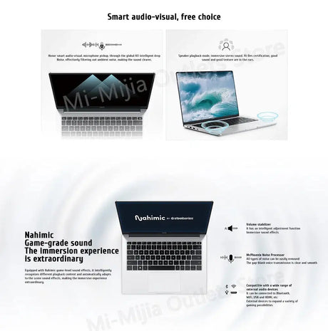 Honor X14 Plus laptop R7-8845HS Radeon 780M 16G+512GB SSD 60Hz IPS Full Eye Screen 14-inch Notebook Win11 - Lootquake
