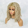 14" Blonde Dreadlock Braided Wig | Full Lace Afro Curly