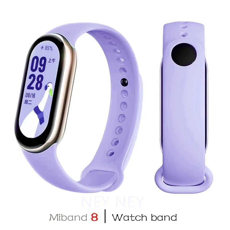 Correas deportivas para Xiaomi Mi Band 8-9 NFC, repuesto de pulsera de silicona Mi Band 9/8, resistente al agua, accesorios para Mi Band 9
