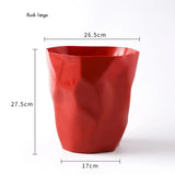 Poubelle de salle de bain élégante, petite/grande poubelle en plastique sans couvercle, panier à déchets, poubelle pour la maison ou le bureau