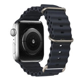 Silicone Strap For watch band 44mm 40mm 49mm 45mm 41mm 38mm accessorie correa bracelet iWatch Ultra 2 series 7 6 5 se 8 9 - Lootquake