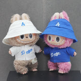 Vêtements de poupée Labubu 15/17 cm, vêtements de baseball numéro 17, accessoires de poupée DIY pour enfants, cadeau
