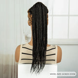 613 Blonde Ponytail Headband Braid Wig with Bangs | Knotless Style