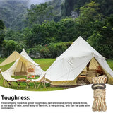 Outdoor 4M Reflective Guyline Camping Tent Cord Paracord Rope with Guyline Adjuster Tent Tarp Canopy Shelter Backpacking Rope - Lootquake