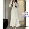 Sweater Long Dress For Woman Clothes Swing Casual Autumn Winter Knitted Korean Slim Long Sleeve Elegance Sweet Femal Clothing - Lootquake