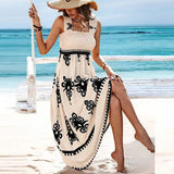 Summer Holiday Dress Women Casual Sleeveless A-Line Party Long Dress Boho Casual Sleeveless Party Dress 2024 - Lootquake