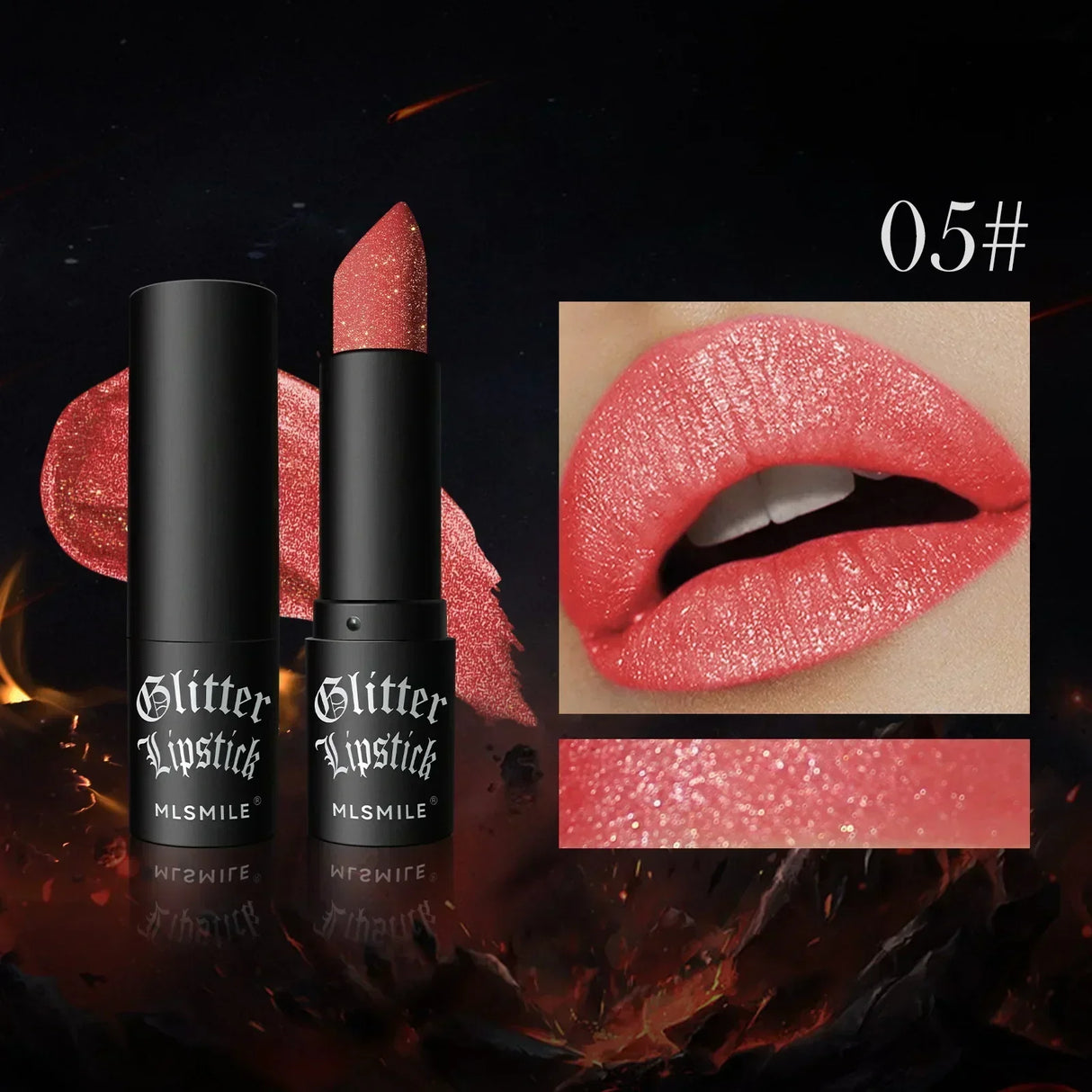 Diamond Pearlescent Lipstick Waterproof Long Lasting Non-stick Cup Matte Velvet Shiny Lipsticks Red Sexy Lips Makeup Cosmetics