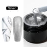 8ml Silver Mirror Metallic Nail Gels Polish UV Soak Off Paint Gel Polish Flower Drawing Gold Superbright Nails Lacquer UV Gel #*
