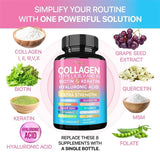 Collagen Supplement - Supports Skin Care, Nails, Hair, Antioxidants and The Immune System