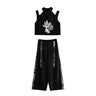 4-15 years old Girls jazz dance costumes Girls Jazz Hip Hop Dance Costume Girls Skirt Set - Lootquake