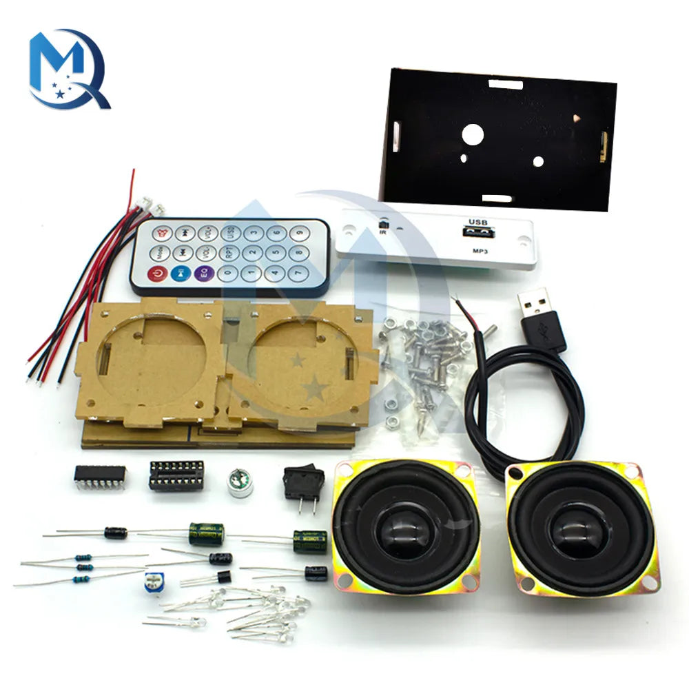 Kit de haut-parleurs Bluetooth DIY, électronique, projet de soudure DIY, pratique de l'assemblage de soudure, composant de kit électronique DIY, haut-parleurs 2*3W