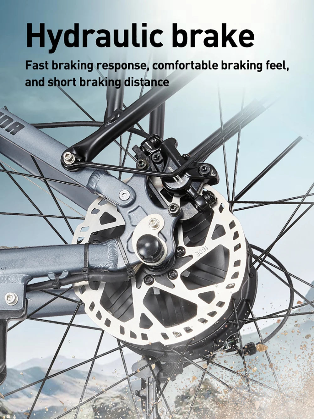 Bicicleta eléctrica BURCHDA RX80 para adultos, motor de 1000 W, batería de 48 V 20 Ah, neumáticos anchos todoterreno de 26", bicicleta eléctrica para montaña y nieve, ciclismo todoterreno