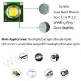 3W 5W 10W 18W T6 XML2 High Power LED Flashlights Parts DIY 3.5*3.5mm/5*5mm XHP50 LED 3V Bead For Bicycle accessories Headlamp - Lootquake