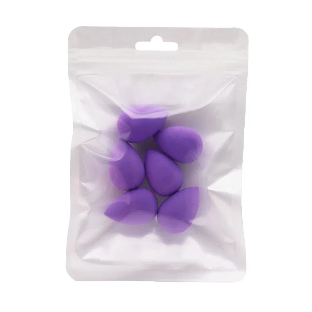 Lot de 6 mini éponges de maquillage pour poudre, houppette cosmétique, sèche et humide, anti-cernes, fond de teint liquide, accessoires de maquillage pour femmes