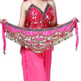 1PC New Style Belly Dance Belt Newest Multi-color Glass Silk Velvet Dancing Belt Scarf Crystal BellyDance Waist Chain Hip Scarf