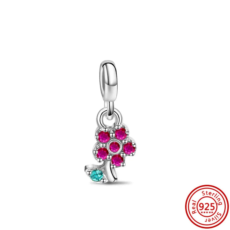Nuevos anillos de plata 925 con diseño de dos anillos, conectores, dijes, cuentas, compatibles con pulseras originales Pantaro Me, joyería DIY para mujer.