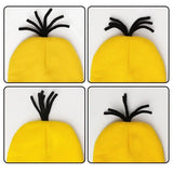 Halloween Cosplay Costumes Small Yellow Hat Knitted Hat Gloves Cos Suit Props Party Show Parent-child Gift Novelty Glasses Kids