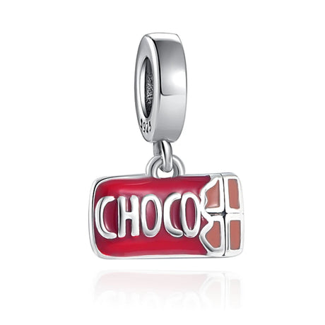 925 Sterling Silver Coffee Red Wine Coffee Glass Maker champagne Charm bead Fit Original Pendant Bracelet DIY Jewelry For Women - Lootquake