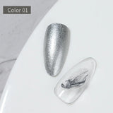 Vendeeni 6 Colors Cream Metal Gel Nail Polish Shiny Platinum UV Soak Off Gel Lacquer Painting Edge Line Gel Varnish For Nail Art