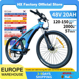 HX Q5 Ebikes 2000W Adults Electric Bike Bicycle 2000W 48V 20AH 27.5 Inch Off-Road Tire Electric E Bikes Mountain Ebike