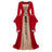 Medieval Renaissance Velvet Long Dress Women Victorian Retro Fancy Gown Halloween Cosplay Costume Plus Size - Lootquake