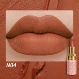 Matte Lipstick, 18-Color, Long-Lasting, Non-Stick Cup, Fade-Resistant, Velvety Texture, Luxurious Hydrating Lip Makeup For All-D
