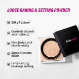 Polvos sueltos de maquillaje rosa, transparentes, naturales, para acabado facial, profesionales, con control de grasa, resistentes al agua, mates, fijadores.