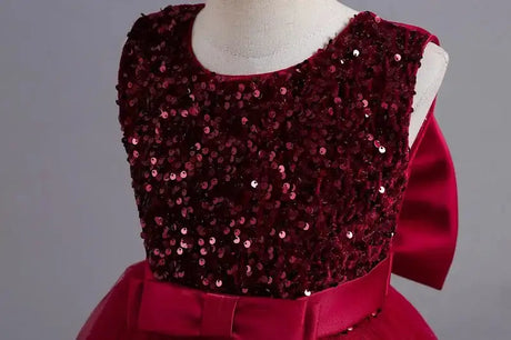 Teens Girls Bridesmaid Dresses For Wedding 5-14 Yrs Kids Sequin Birthday Party Long Dress Girls Evening Formal Pageant Vestidos - Lootquake