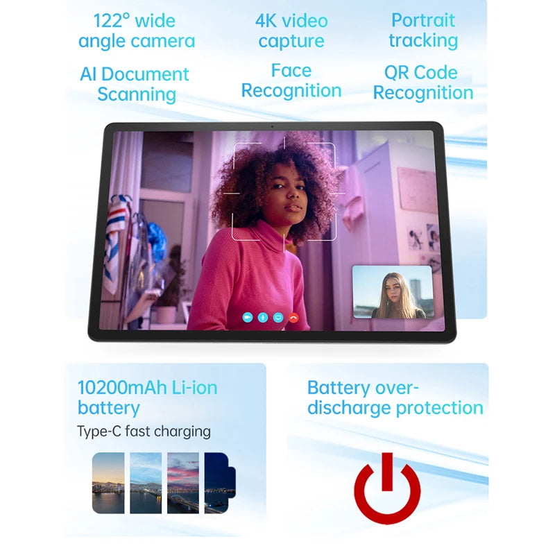 Nouvelle tablette Lenovo Tab Qitian K12/P12 TB370FU 8 Go 128 Go/256 Go MediaTek Dimensity 7050 12,7" LCD Android 13 10 200 mAh