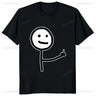 Middle Finger Funny Maniac Printed Man T Shirt Loose Casual Fashion Harajuku Hip Hop T-shirt Hipster Streetwear Comfort Clothing - Lootquake