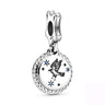 MINISO Charms de plata de ley 925 para pulseras originales de Harry Potter de 3 mm, colgantes para mujer, joyería DIY, regalos