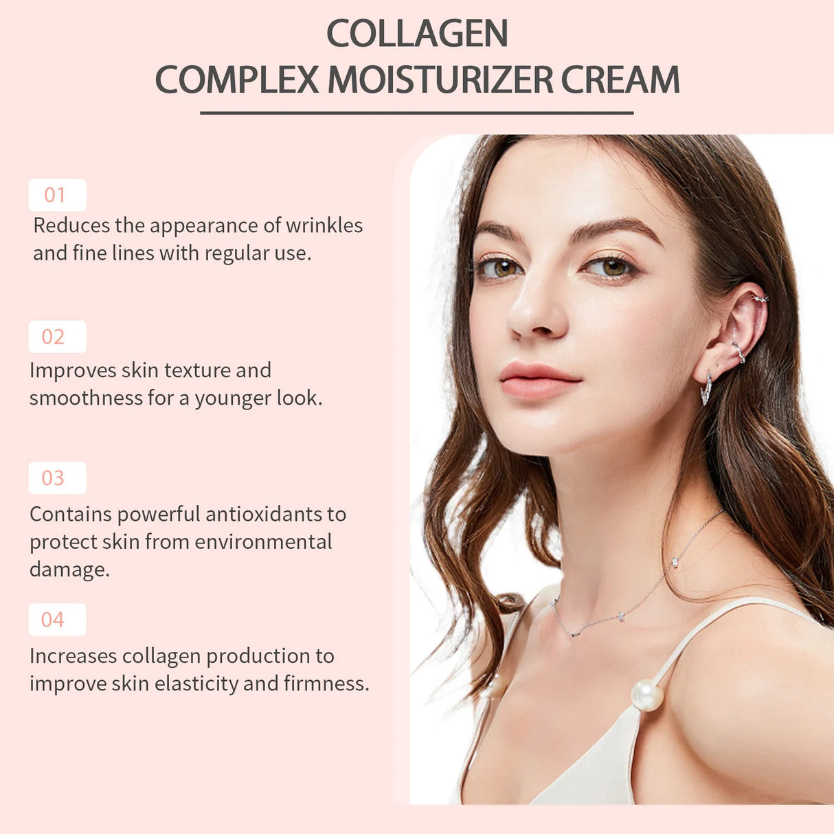 Collagen Moisturizing Cream Nourish Hydrate Prevent Senscence Sagging Remove Fine Line Wrinkle Lifting Enhance Elasticity Cream