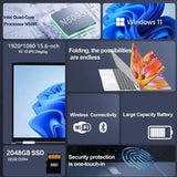 15.6"Laptop Intel Celeron N5095 notebook gamer 32GB RAM 2TB SSD Office Study PC Computer Windows 11 1920*1080 Resolution laptop - Lootquake