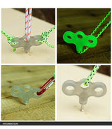 10/15pcs Camping Glow Deck Nails Outdoor Travel Hiking Tent Accessories 3 Holes Screw Spikes Luminous Metal Canopy Pegs Stakes - Lootquake