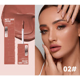 Rouge à lèvres liquide mat 6 couleurs, longue tenue, teinte antiadhésive, brillant à lèvres nude, waterproof, maquillage