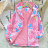 Girls Korean Polar Fleece Outdoor Jacket 4-12 Yrs Children's Autumn Winter Thickened Hooded Windbreaker Kids Girl's Fashion Coat - Lootquake