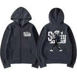 Rapper Eminem Slim Shady Music Rap Fashion Zip Up Hoodie Hip Hop Oversized Hooded Zipper Sweatshirt Casual Streetwear Coats Male - Lootquake