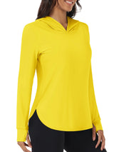TACVASEN UPF 80+ Quick Dry Hooded Long Sleeve Sun UV Protection T-Shirts