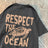 Respect The Ocean Green Turtle T Shirt Men Oversized Clothes Hip Hop Breathable Short Sleeve Harajuku Summer Cotton T-Shirt - Lootquake
