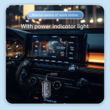 Receptor y transmisor de audio Bluetooth 5.3 con conector auxiliar de 3,5 mm para avión, adaptador USB inalámbrico para TV, PC, auriculares, kit de coche y altavoz.