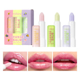 3 sets of color changing lipstick, durable, moisturizing, soothing and repairing dry lips