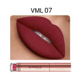 O.TWO.O 12 colores Lápiz labial mate aterciopelado de alta calidad Maquillaje de labios de larga duración Resistente al agua Fácil de usar Brillo labial líquido mate